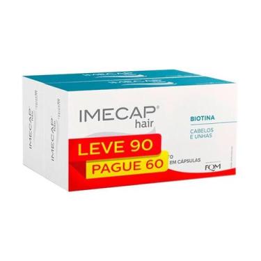 Imagem de Suplemento Mineral e Vitamínico Imecap Hair 90 Cápsulas