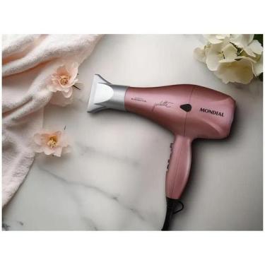 Imagem de Secador de Cabelo Mondial Golden Rose 1200W Bivolt Portátil Dobrável c