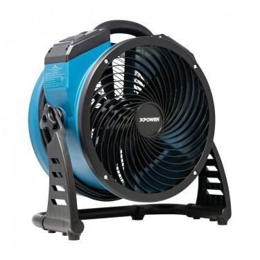 Imagem de Ventilador Industrial XPOWER FC-250AD Azul, Motor DC Brushless, Velocidade Variável, Timer 3h, 33 cm, 1560 CFM, 110V