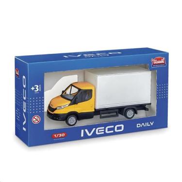 Imagem de Caminhão Iveco Daily Baú e Drop Side 30cm Brinquedo Realista, Bau