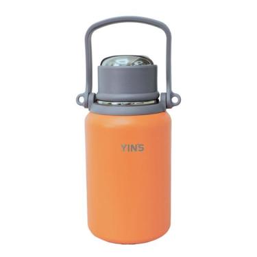 Imagem de Garrafa Térmica Arch Aço Inox 900ml Squeeze Esportiva - Yin'S, Salmão