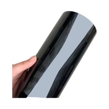Imagem de Filme Vinílico PET Preto Brilhante Ultra Gloss Autoadesivo Sem Bolhas 