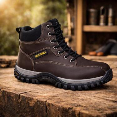 Imagem de Bota Coturno Adventure Masculino Robusto Resistente Solado Antiderrapa