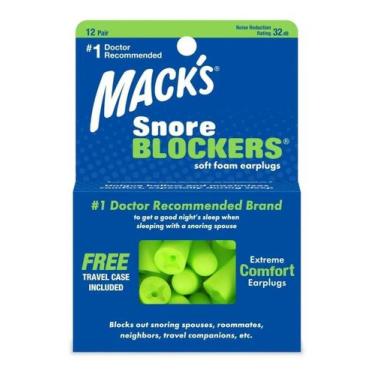 Imagem de Protetor Auricular Macks Snore Blockers Soft Foam Earplugs Verde 32dB 