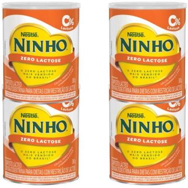 Imagem de Ninho Sem Lactose 380G Nestlé Leite Ninho kit c/4 latas - nestle