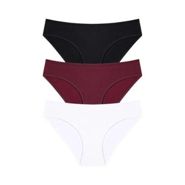 Imagem de Conjunto De Calcinhas De Algodão Femininas 3PCS S-XL Lingerie Sexy Fem