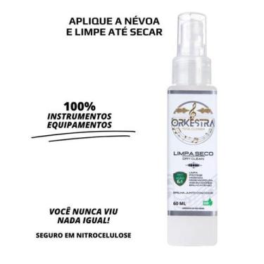 Imagem de Limpador A Seco Para Instrumentos Musicais 60ML - Orkestra Cleaner
