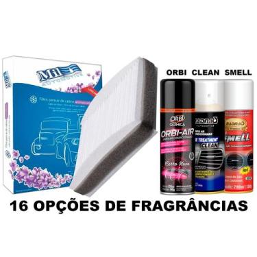 Imagem de Kit Filtro De Ar Condicionado Vw Gol, Parati, Saveiro G2 G3 G4 + Limpa