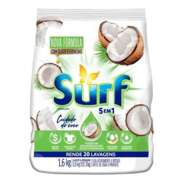 Imagem de Sabão Em Pó 5 Em 1 Surf Cuidado Do Coco 1,6 Kg