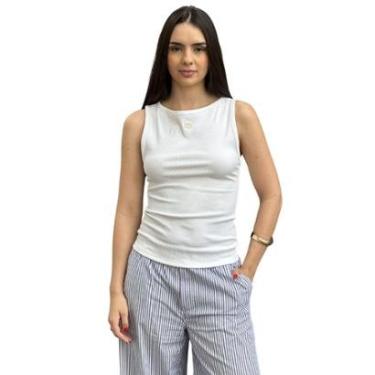 Imagem de Regata Canelada Slim Decote Canoa Colcci-Feminino