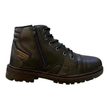 Imagem de Bota Coturno Adventure Masculino Wonder Comfort Casual Couro Tratorado Conforto 3151 Pr...