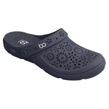 Imagem de Sandália Babuche Casual Feminina Floral Borracha Conforto Boaonda 1317-123-Feminino