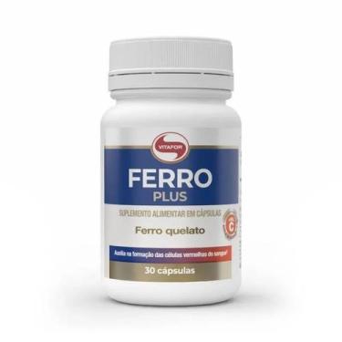 Imagem de Ferro Plus (30 caps) - Padrão: Único - VitaFor