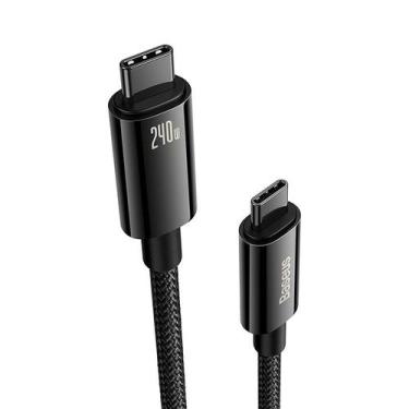 Imagem de Baseus Cabo Usb C, Carregamento Rápido Pd 5a De 240w Usb C P