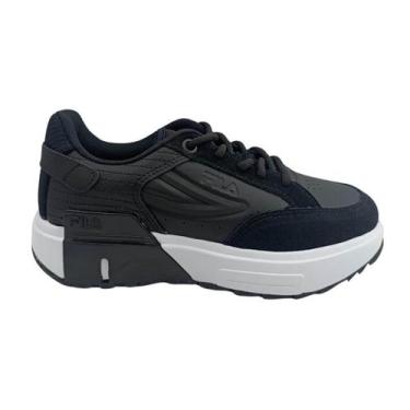 Imagem de Tênis Feminino Fila 1244088 Tormo Classic, Preto, Branco, 38