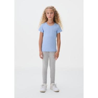 Imagem de Calça Legging Básica Infantil Menina Hering Kids Ref. 558C, Cinza clar