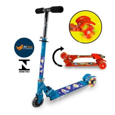 Imagem de Patinete Veloz Radical Infantil 3 Rodas Presente Crianças - Folia, Azu