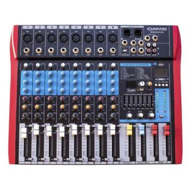 Imagem de Mesa de Som Soundvoice MS-802 EUX USB / Bluetooth / Interface - 8 Cana