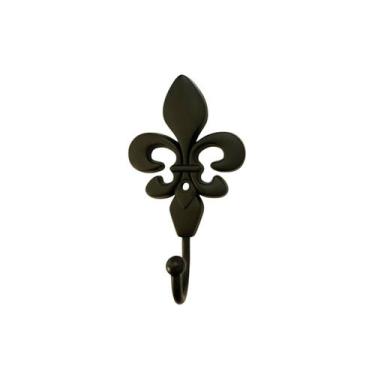 Imagem de Gancho Metal Flor de Lis M 11 Cm Porta Toalha / Pano de Prato / Cabide