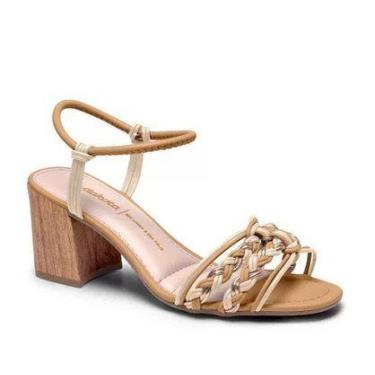Imagem de Sandália Feminina Dakota Salto médio Z9721, Tule mousse nude, 38