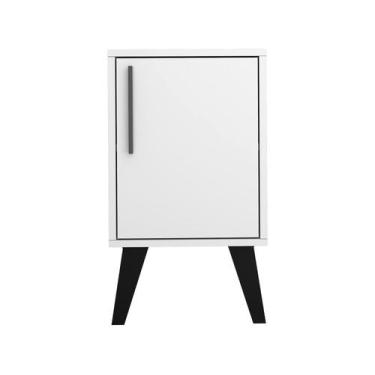 Imagem de Mesa Lateral Pés Palito 1 Porta Aspen BPP 06-205 - BRV Móveis