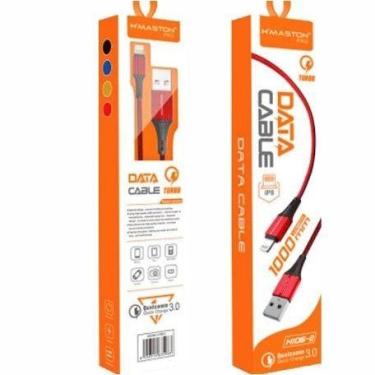 Imagem de Cabo para carregador carga e dados turbo v8 micro usb 4.8a hi06i - RMJ