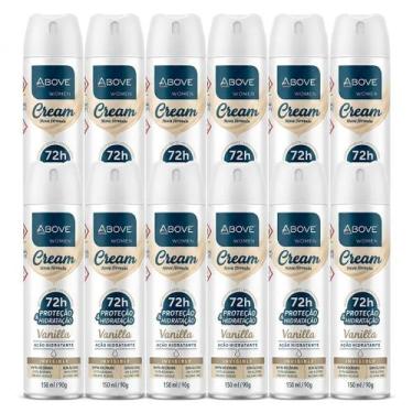 Imagem de Kit com 12un Desodorante Antitranspirante Above Cream Vanilla 72 Horas