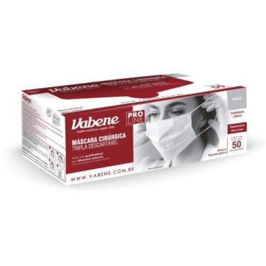 Imagem de Mascara Descartavel Tripla Branca - Vabene