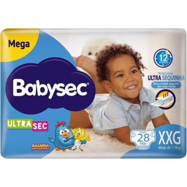 Imagem de Fralda Galinha Pintadinha Babysec Ultrasec Mega Tamanho P AO XXG até 4