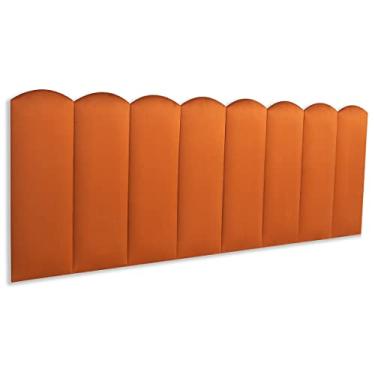 Imagem de Cabeceira Queen Modulada Nuvem Cama Box 160 cm x 60 cm Blu Interiores Cor:VELUDO Terracota