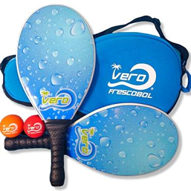 Imagem de Frescobol Fiberglass Praia Paddle Ball Set, Bola Oficial frescobol, Praia sacola