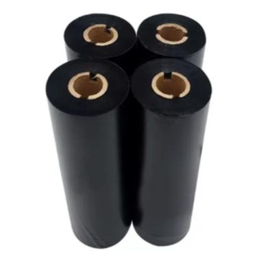 Imagem de 4 Ribbon para impressora Térmica 110mmx60m cera importada
