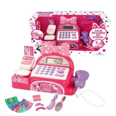 Imagem de Caixa Registradora de Brinquedo  Minnie Mouse Rosa - Br1183