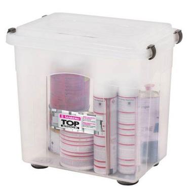 Imagem de Caixa Organizadora Alta Transparente 26.5 L