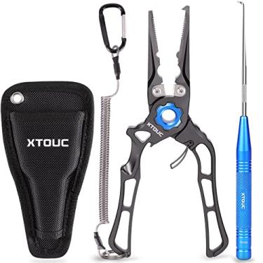 Imagem de XTOUC Alicate de pesca de água salgada mandíbula de liga de titânio, remoção rápida de anzol, acessórios e equipamentos de pesca, ferramentas de anel dividido, kit de equipamentos de pesca,