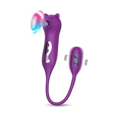Imagem de Vibrador Para Estimulação Clitóris Brinquedo Sexual Feminino 18 Frequências Diferentes Produtos Eróticos Zatla (Roxo)