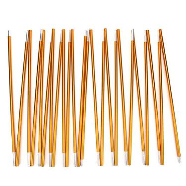 Imagem de 2 peças/lote acampamento ao ar livre caminhadas viagens telescópicas varas de lona,12 seções de liga de alumínio, varas de tenda para tenda fly, toldo, acampamento ao ar livre, caminhadas, mochila