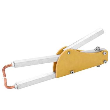 Imagem de Tingpai Máquina de soldagem a ponto de pressão ajustável de placa epóxi de forma especial Pinça de solda de topo C a de solda pa placa de aço de 1 + 1 mm