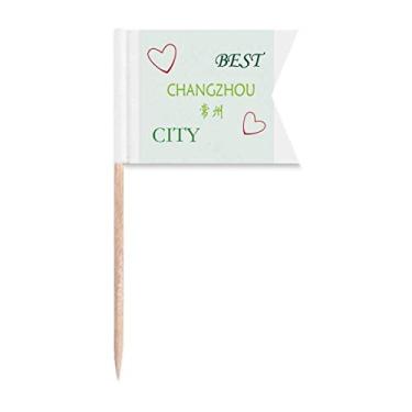 Imagem de China Changzhou Placa Art Deco Presente Moda Palito Bandeiras Marcação para Festa Bolo Comida Prato de Queijo