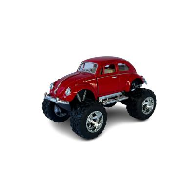 Imagem de Miniatura Volkswagen Fusca Bigfoot Vermelho Metal 1:32
