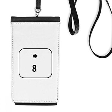 Imagem de Teclado Symbol 8 Art Deco presente fashion carteira para celular bolsa suspensa bolso preto
