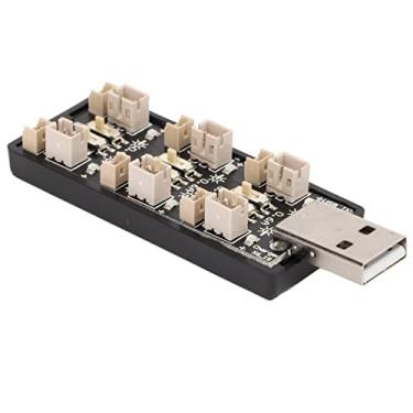 Imagem de Bateria LiPo Carregamento USB, Plástico Durável Conveniente Prático Basta Usar 6 Saídas Independentes Carregador USB Lipo para Brinquedo Modelo RC
