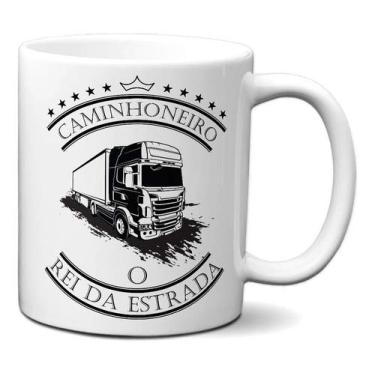Imagem de Caneca Caminhoneiro Rei Estrada Presente Personalizado Pai