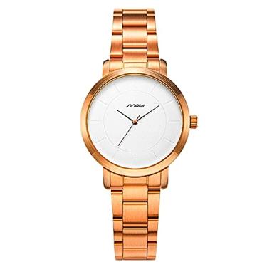 Imagem de Relógio de Pulso Feminino Sinobi Relógio Genebra de Aço Inoxidável À Prova D'agua (C1)