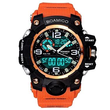 Imagem de Relógio de Pulso Masculino BOAMIGO Digital LED Relógio de Pulso de Borracha À Prova D' Água (C3)