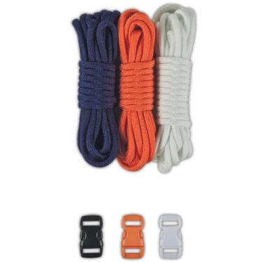 Imagem de Paracord Planet kits de paraquedas tipo III com fivelas para pulseiras de amizade e iniciantes de artesanato, Denver