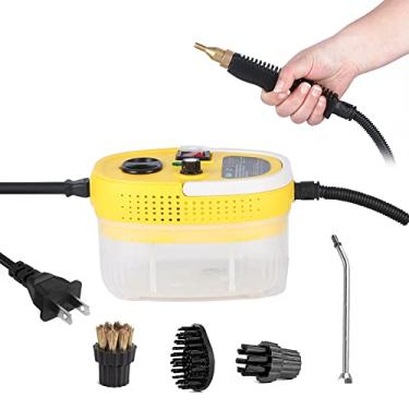 Imagem de Chusui Limpador a vapor de 2500 W para limpeza doméstica de carros, aquecimento rápido, lavadora a vapor de alta temperatura, portátil, portátil, pressurizado, máquina de limpeza a vapor CL