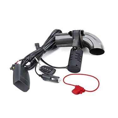 Imagem de Kit de recorte de silenciador de válvula de escape conjunto de válvula de tubo de corte de escape elétrico sistema de válvula de controle remoto sem fio para automóvel (cor: 2 polegadas)
