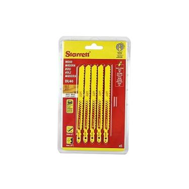 Imagem de Cartela de lâmina serra para tico tico 100 mm 6 dentes com 5 peças - BU46 - Starrett