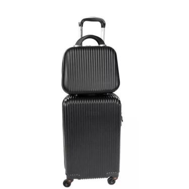 Imagem de Mala De Bordo 10Kg + Frasqueira Viagem Rodinhas 360 Abs